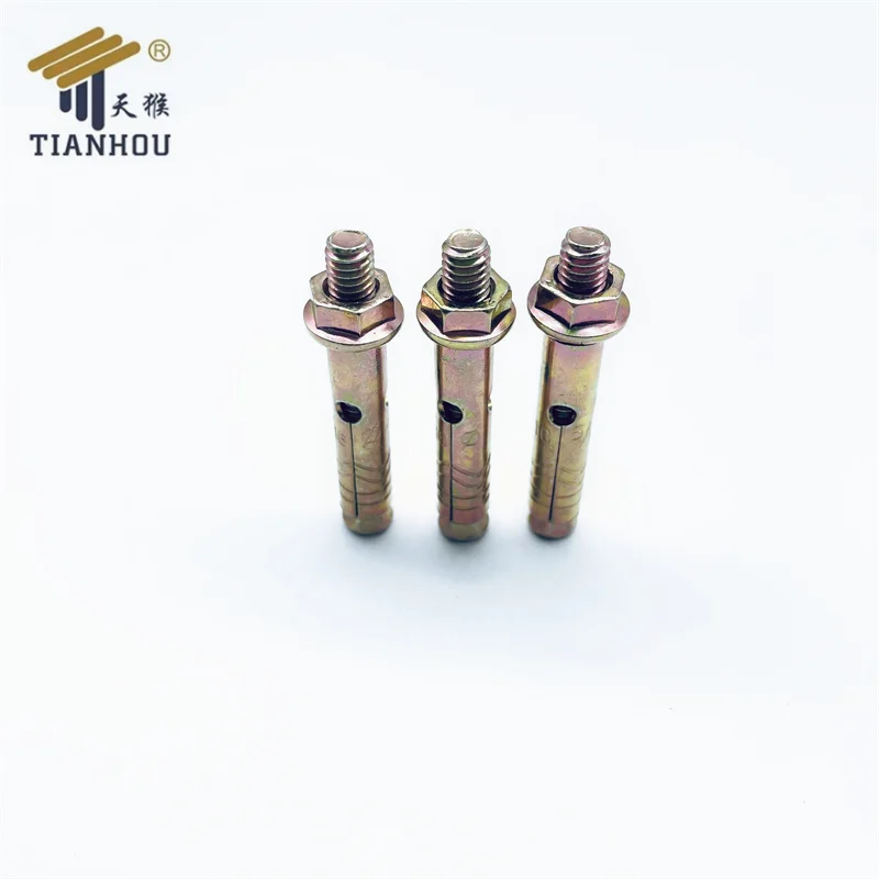 High quality yellow zinc coating carbon steel dyna bolt sleeve anchor