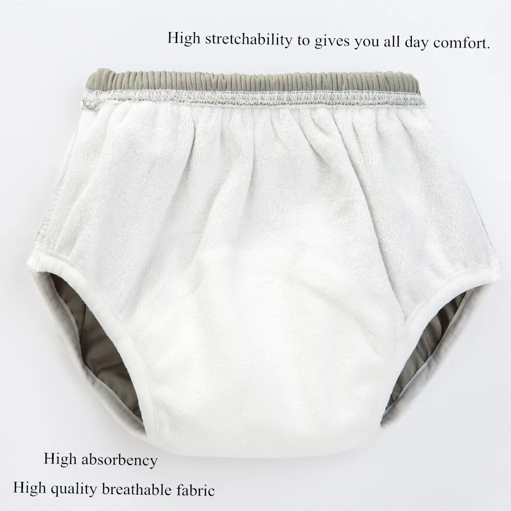 Adjustable 4 layers cotton nappies incontinence underwear infant shorts learning panties baby training pants baby diapers