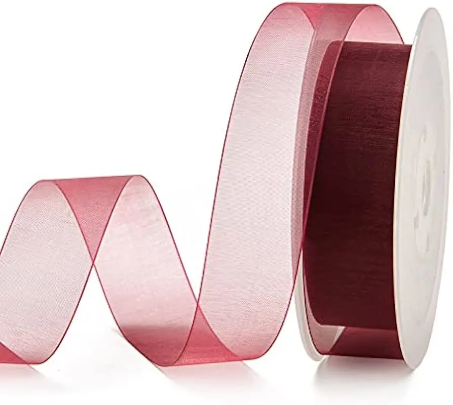 Wave Silk Organza Ribbon Bow Material for Hair Ornament Gift Wrapping Decoration DIY Sewing Fabric Clothing Accessories