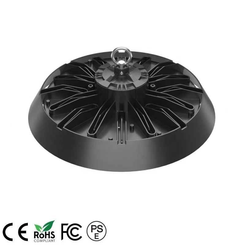 200W UFO High Bay Light with IP65 Waterproof Rating and 110 Beam Angle for Wide Area Illumination