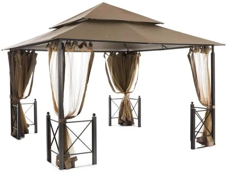 Wholesale Outdoor Garden Easy Setup Metal Harbor Gazebo with Mosquito Netting