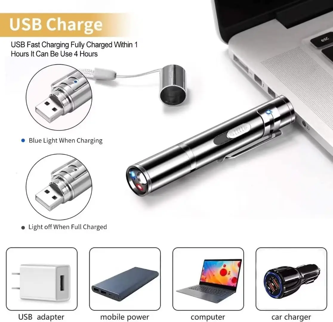 7 Adjustable Patterns Rechargeable Mini Long Range 303 Laser Pointer Puntero Lazer Light for pets
