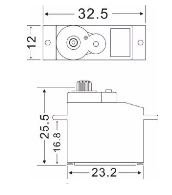Feetech FT90MR 9g Continuous rotation Metal Gear Servo for RC Hobby Smart home RC Robot Arm