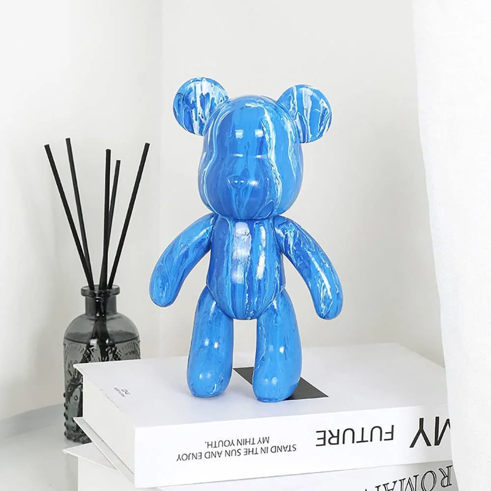 Hot seeling Fluid Painting Creative Home Decorations Handmade Doll Figurine Toys DIY Painting Teddy Bear