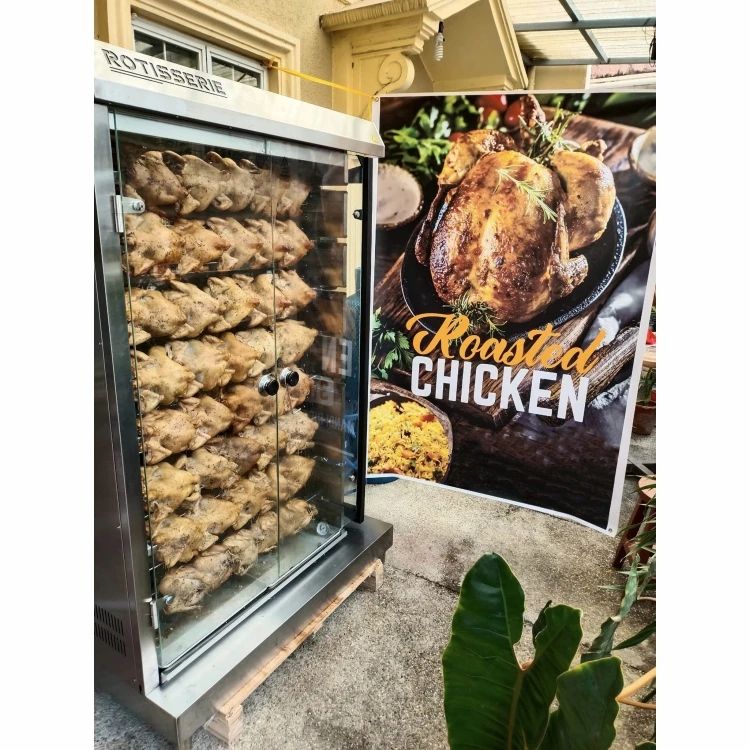 Best Quality Commercial Chicken 4/6/8 Rods Gas Rotisserie Machine Automatic Rotisserie Machine