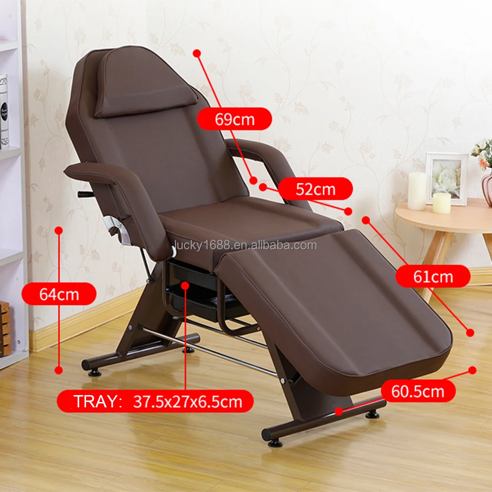 Popular manufacturer adjustable facial spa massage table eyelash bed beauty salon