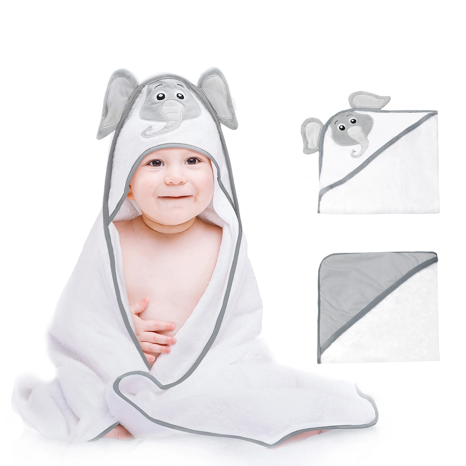 Best seller personalized hooded cheap baby hooded bath towel blanks fabric towel for baby hooded