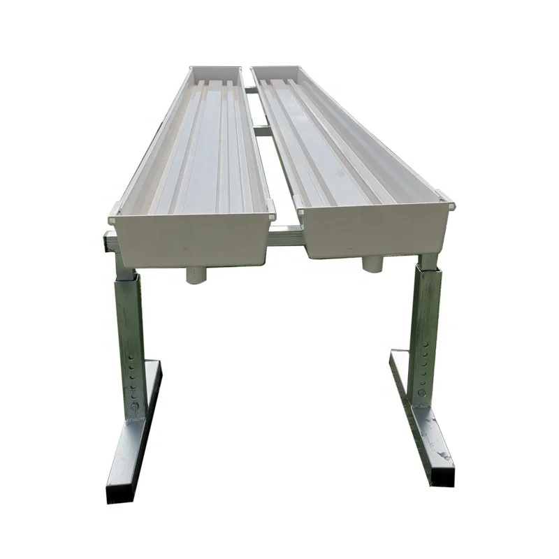 New Agriculture Hydroponic Farming System Tomato Cucumber Large Size PVC Gutter Growing Gully System with Cocopeat Growing Bag