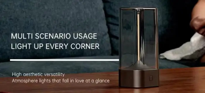 New Design Bedroom Magnetic Night Light Rechargeable USB Soft Flexible LED Strip Outdoor Camping Light Breathing Night Lamp