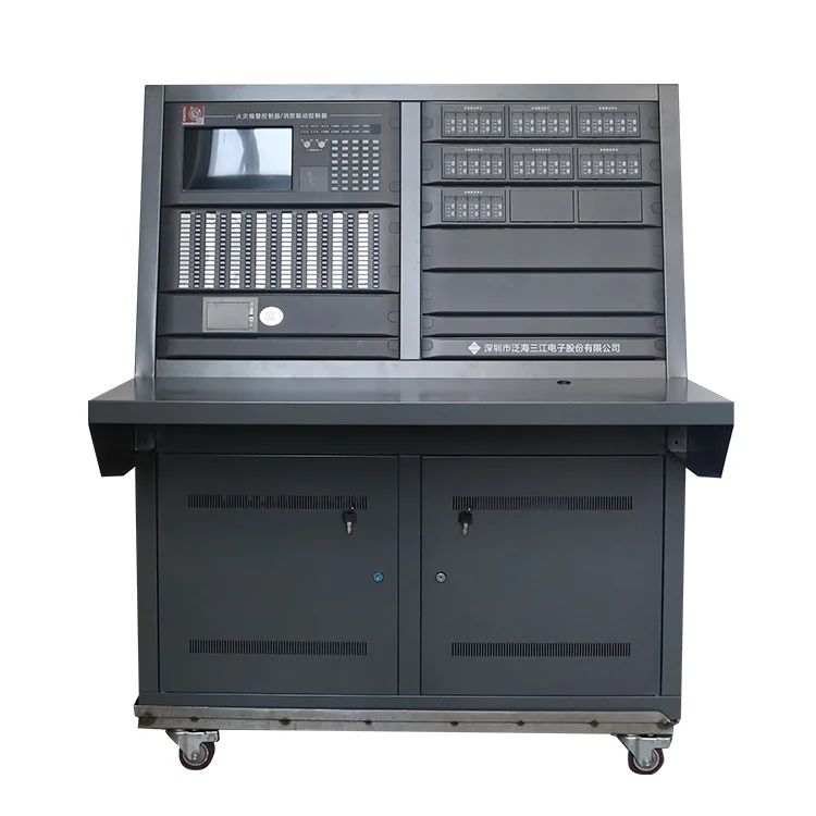 7.4 Inch 16-Grey-Scale Lcd Display Non-Polarity Two-Bus Intelligent Programming Mode Addressable Fire Alarm Control Panel