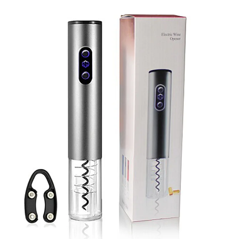 Portable Automatic Stainless Steel Wine Bottle Opener Set Electric Corkscrew