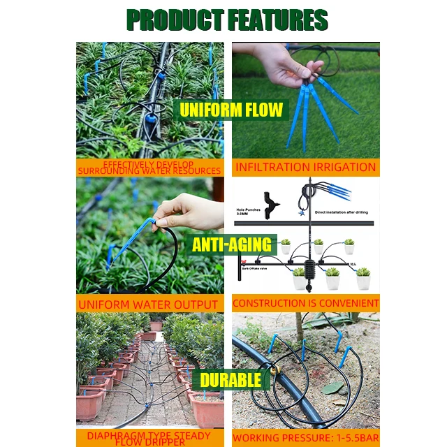 limited time discount  2L 4L 8L Automatic Plant Watering Micro Drip Irrigation 2 4 outlet Dripper Bend Arrow Water Dripper kit