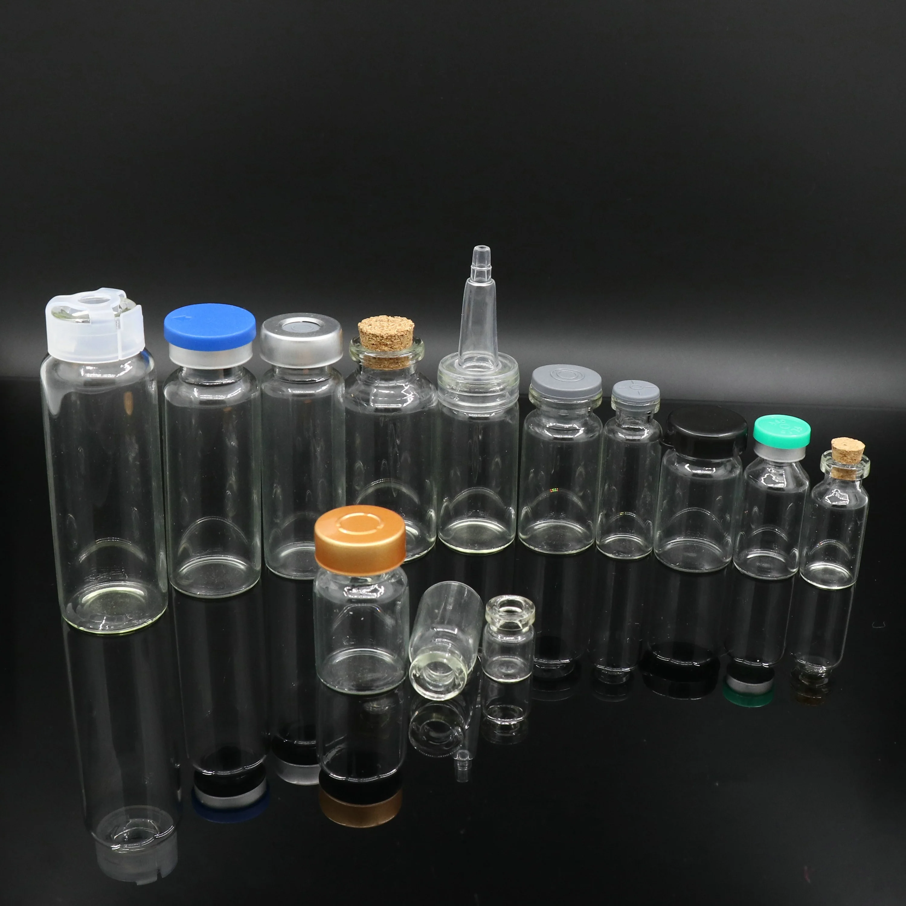 Высококачественный стеклянный флакон для фармацевтического использования, прозрачный, оптом, 20 мл, флакон для инъекций лекарств с крышкой