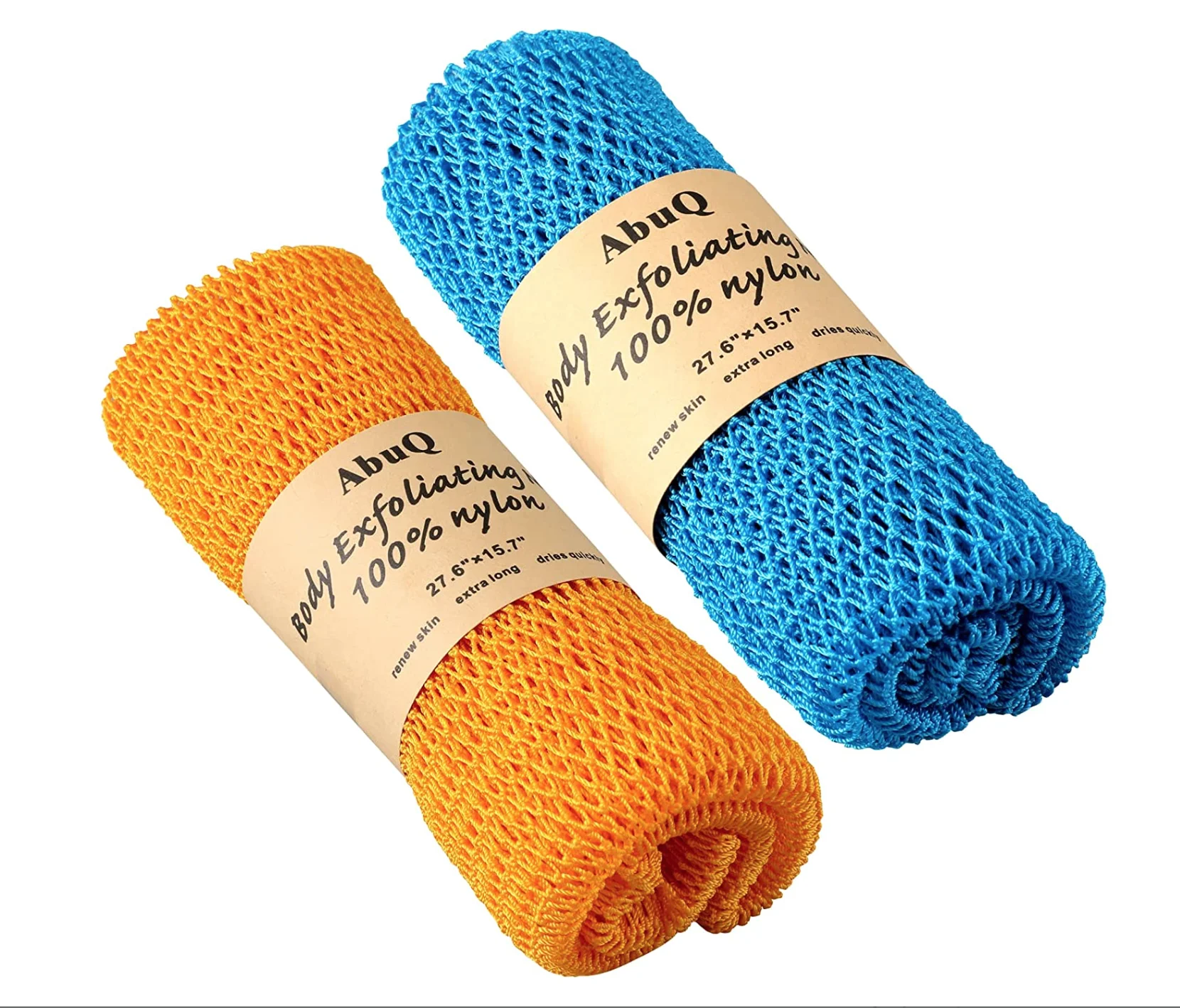 Long Exfoliating Shower Body African Bath Sponge Back Net Washcloth Scrubber Bath Belt Towel for Women Men Daily Use