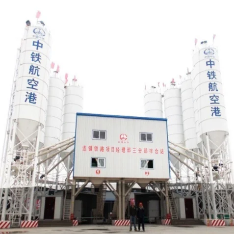 Hot Sale Chinese Engineering Construction 120 m3/h Concrete Mixing Plant HZS120V Reliable Quality