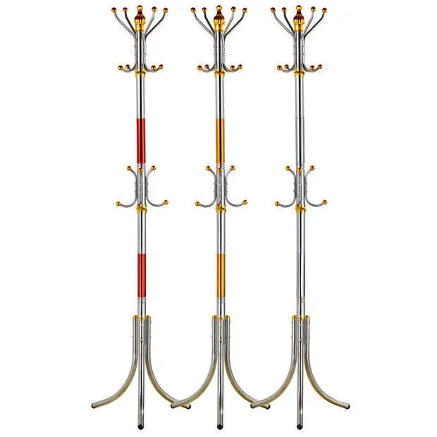 Factory Price HQ Luxury Marble Coat Rack Stand Stainless Steel 16 Hooks Clothes Hanger Coat Rack for Bedroom