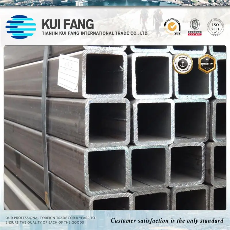 Ss400 Stkr400 Ms Square Rectangular Hollow Section Tube/Pipe Mild Steel Low Carbon Steel