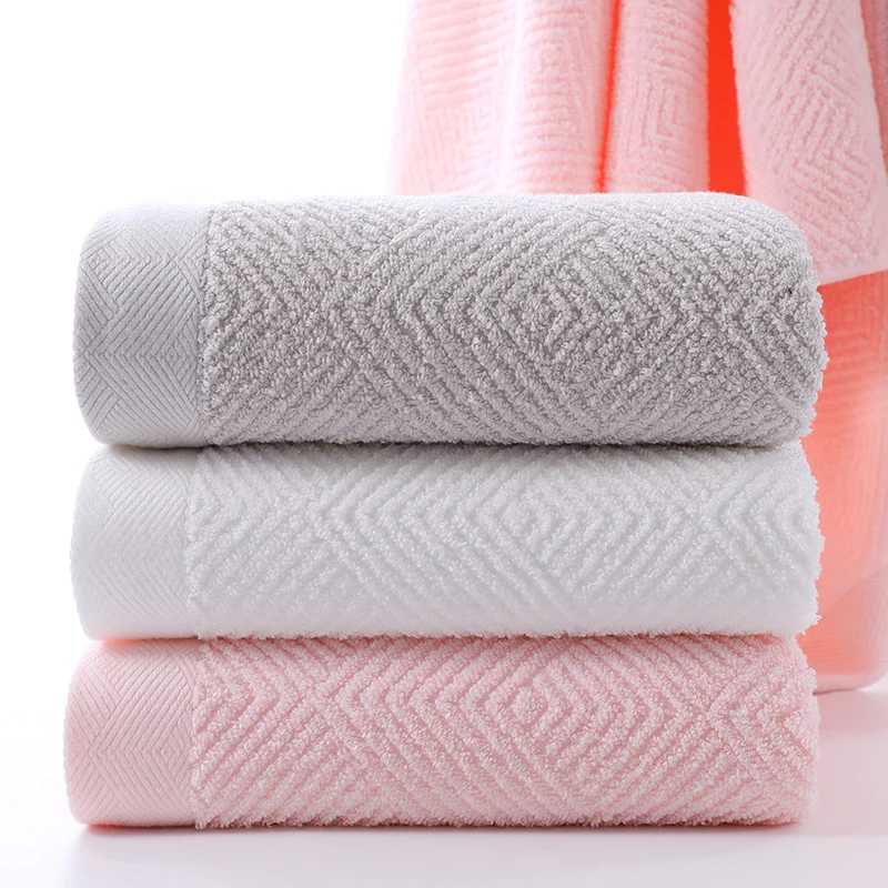 Factory bath towel wholesale promotion high quality solid color bath towel custom bamboo bath towels soft and absorbent