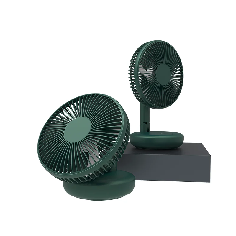 Hot Sell Rechargeable Cooling Battery  Shake Fan Desktop Portable Hand Small Outdoor Travel  Usb  Table Fold Wall-mounted Fan