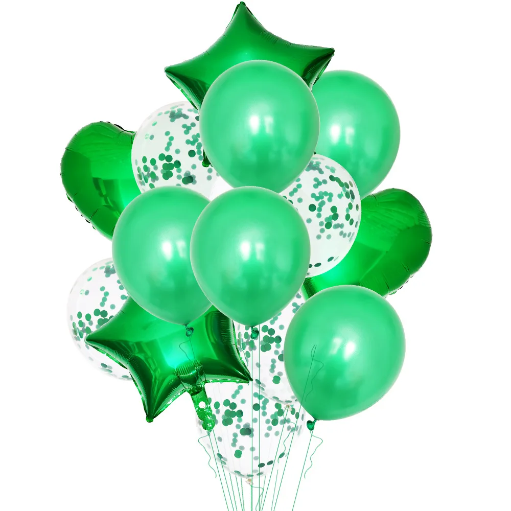 Balloons suppliers 14pcs wedding birthday balloons party decoration confetti foil balloon