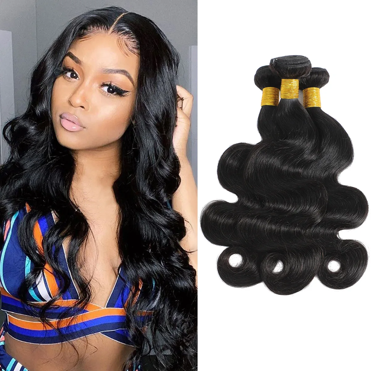 8A body wave curly peruvian wholesale brazilian 100% virgin bodywave human hair extensions in bulk bundle bale wig vendor