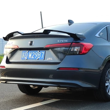 Hot Sale ABS Plastic  New Arrive TR Style Car Rear Spoiler Wing For 11th Gen Honda Civic Car Spoiler 2021 2022