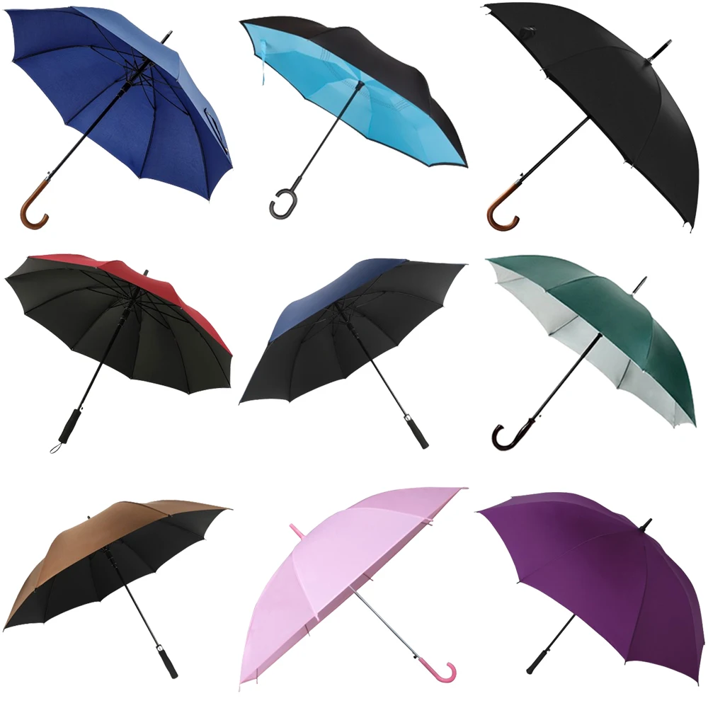 Promotion Gifts Business Straight Large,Size Umbrellas Double Canopy Black Red Grey Golf Umbrella Custom with Logo Prints/