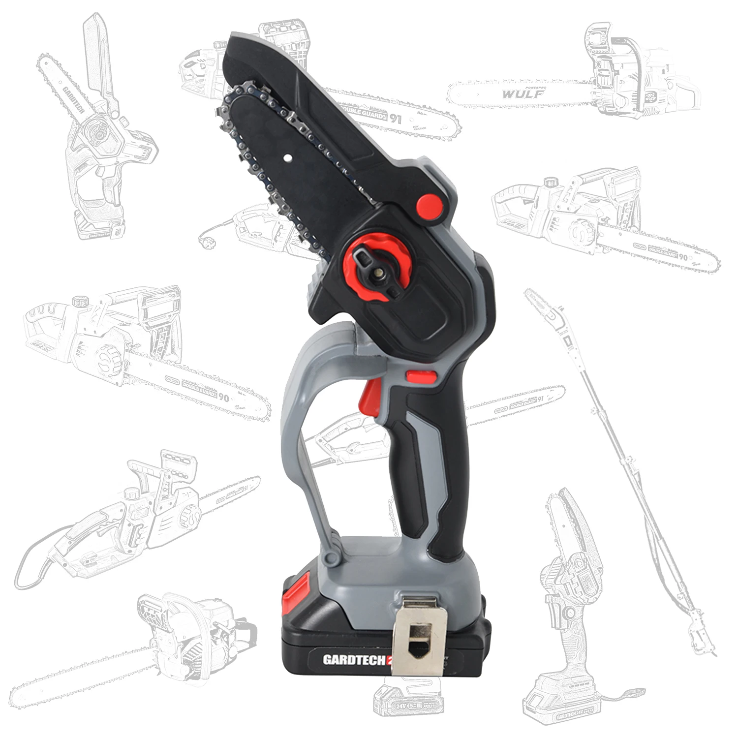 Vertak 6 inch handheld mini chainsaw battery cordless 20V portable mini chain saw machine