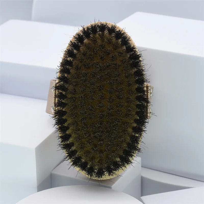 2024 New Style Natural Home Spa Vegan Body Scrub Long Handle Wooden Cleansing Beauty Bath Brush Private Label