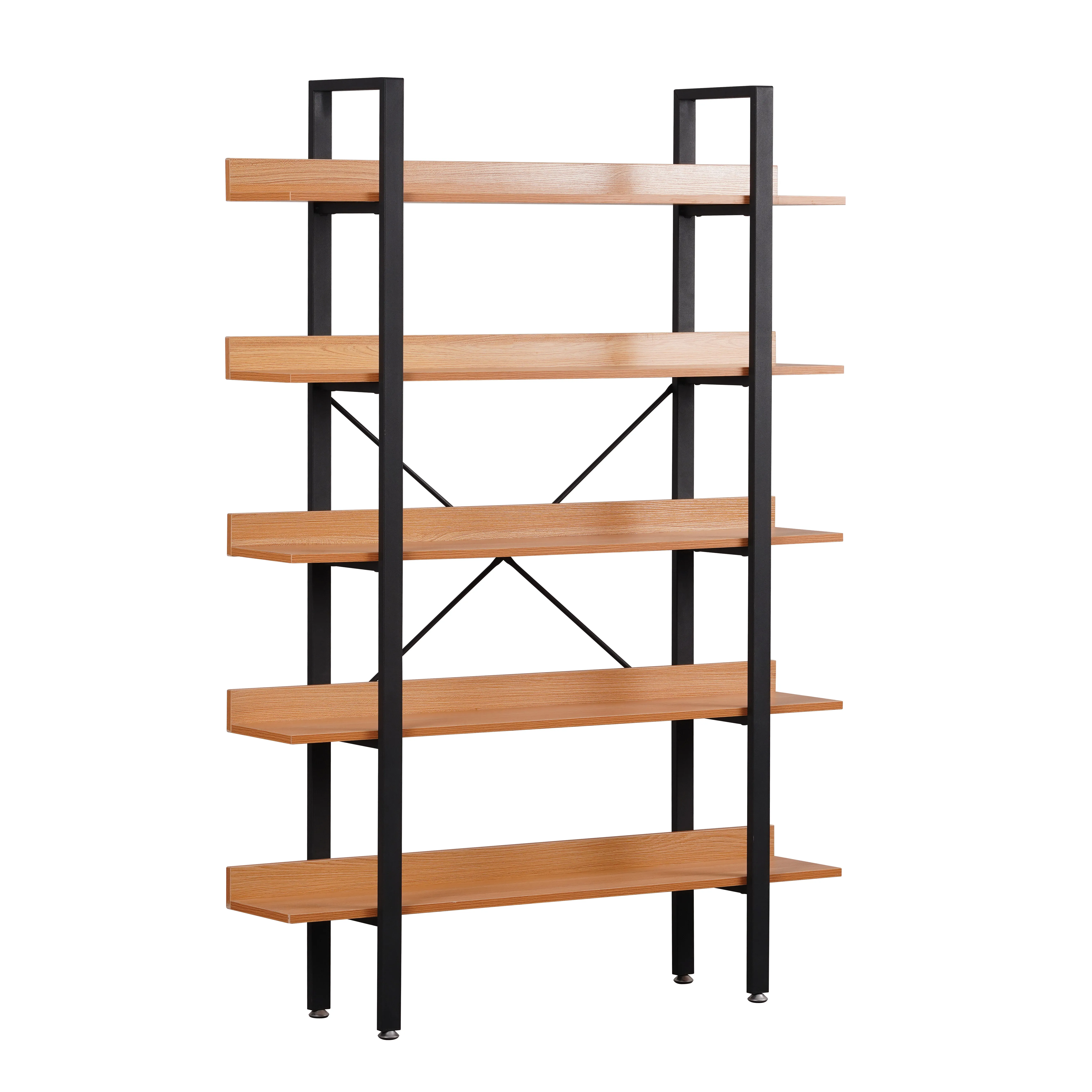 New Design Wooden Bookcase Home Using Display Shelf 5 Layers Bookshelf Storage Shelf