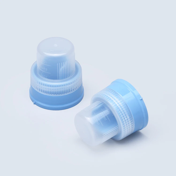 Free sample blue color liquid detergent bottle cap plastic pp screw cap