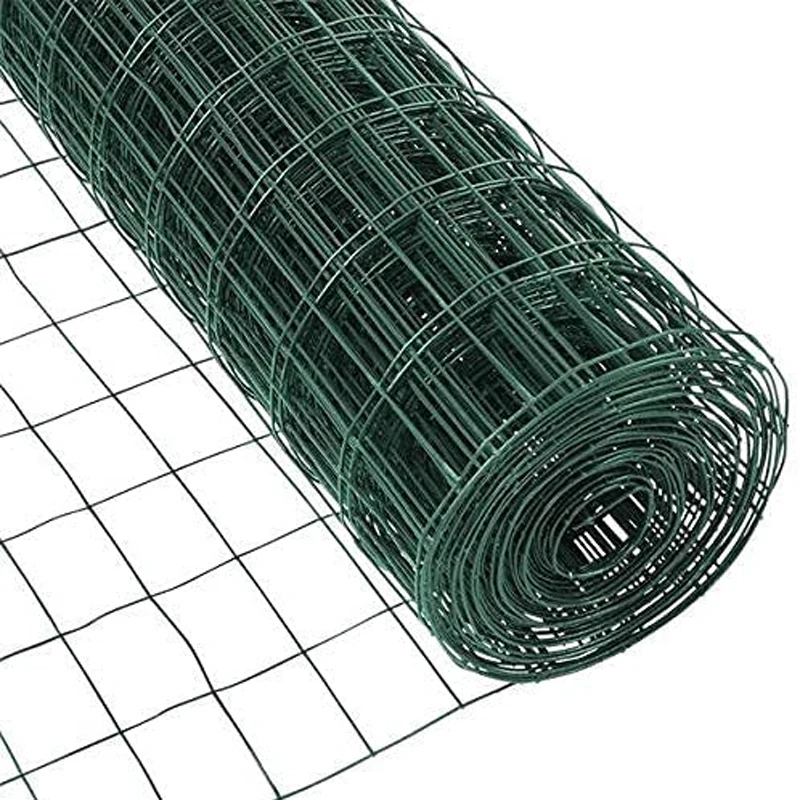 ПВХ-светильник, 1/4 дюйма, зеленый ПВХ-покрытый горячим цинкованием, сварная сетка от Anping