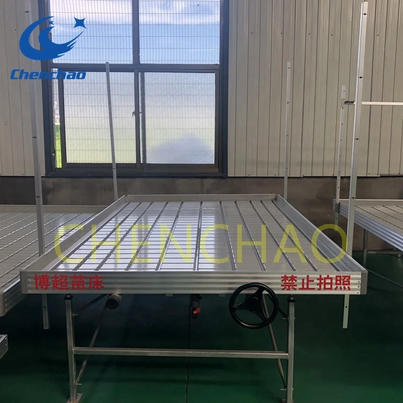 hidroponia greenhouse flow rolling bench movable seedbed alibaba good supplier