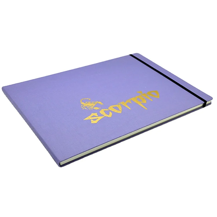 Manufacturers A3 A4 Customized Size Waterproof Fabric Cover PU Leather 200gsm Cold-Pressed Water Color Paper Sketchbook