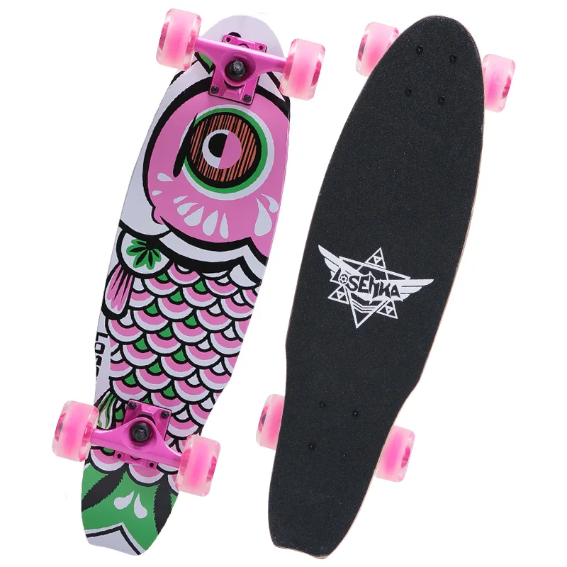 wholesale 28 inch design your own maple Cruiser board fish skateboard