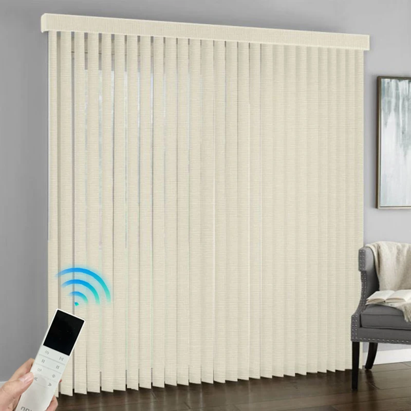 New design motorized sheer vertical blinds electric remote controlled vertical blinds