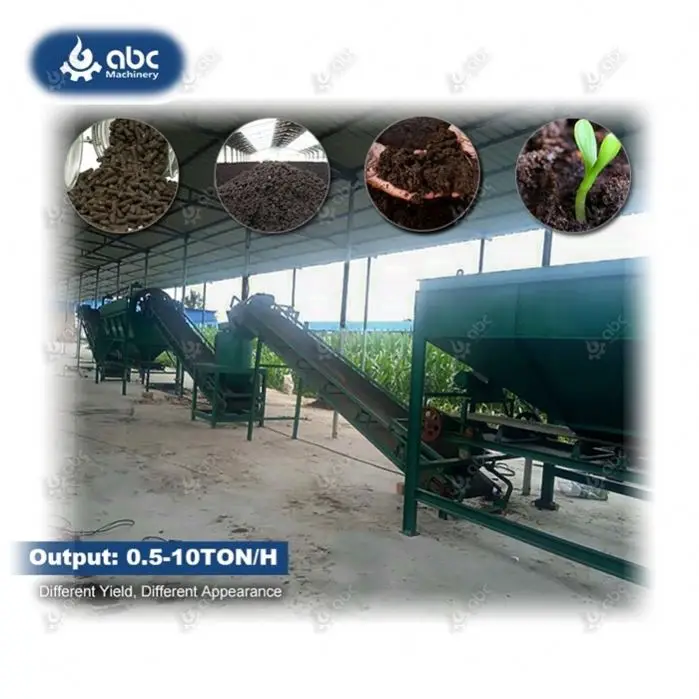 Dust Free Complete Pig Manure Chicken Manure Organic Fertilizer Pellet Machine for Making Compost Pellet Animal Manure