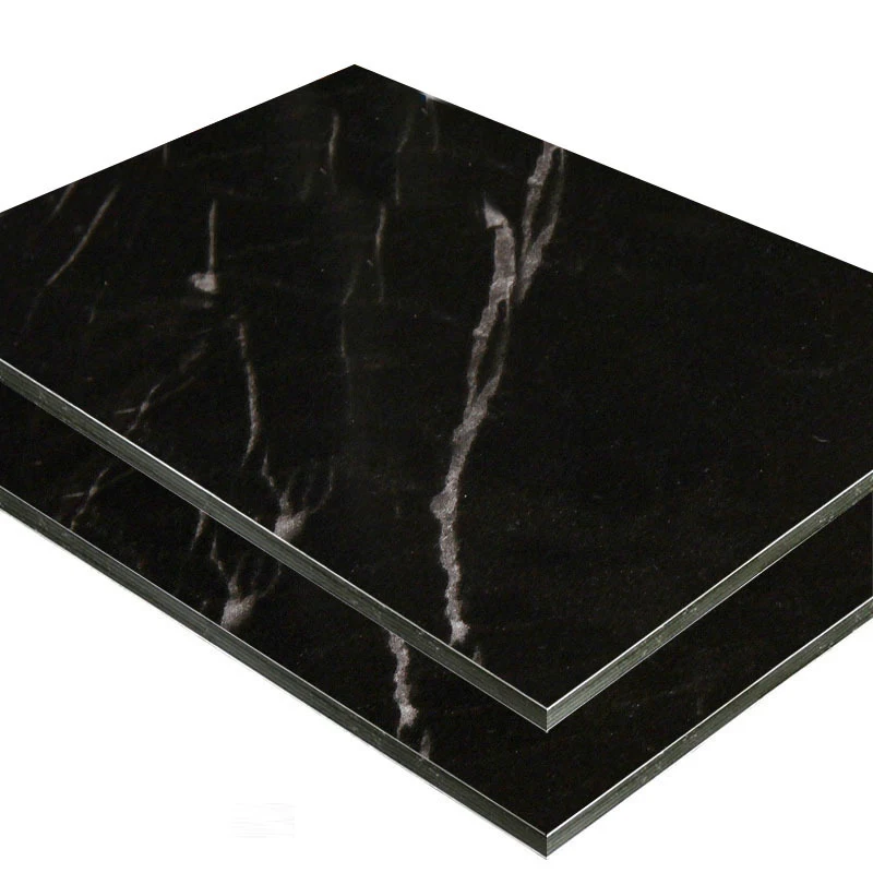 B1 fireproof 3mm 4mm silver grey white black colors marble art finish design acp sheet for bathroom kitchen cabinet