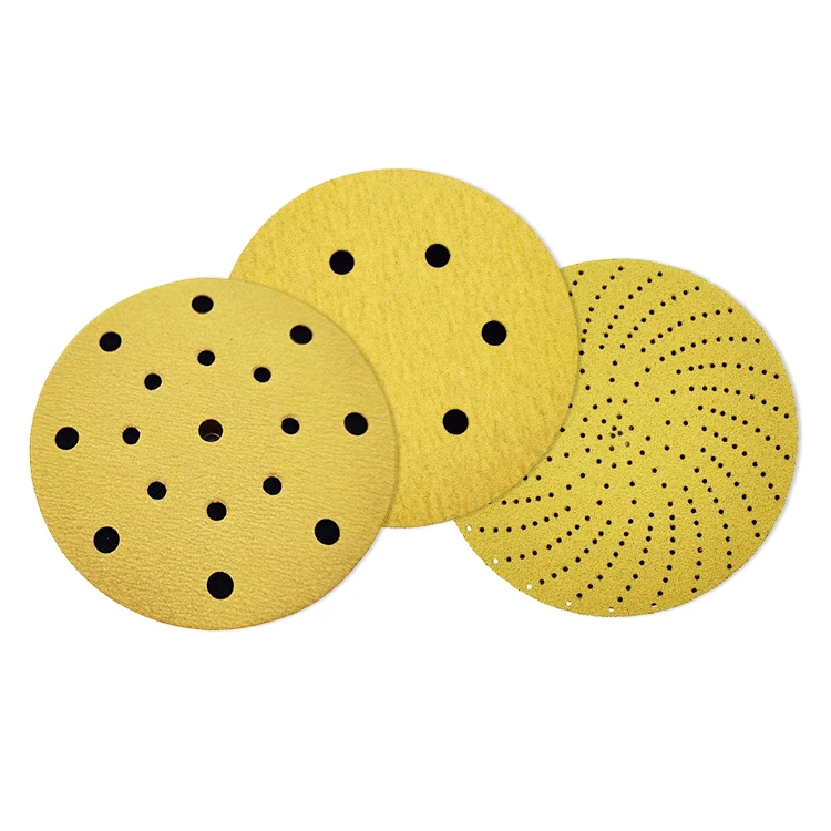 Aluminum Oxide Abrasive yellow sanding disc sandpaper disk