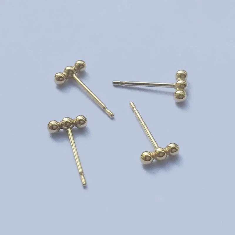 New 14K Gold Filled Earrings Latest Simple Design Stud Earring For Girls