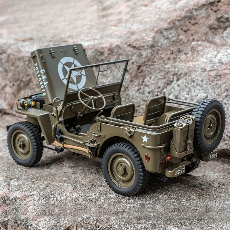 FMS ROCHOBBY 1/6 1941 MB Scaler Willys Jeep All Terrain Chassis 2.4G 4WD 4X4 Remote Control RC Off Road Crawler