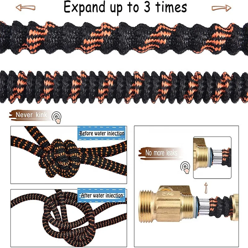 Water Pipe Hot Garden Irrigation Hose Expandable Garden Hose Kit for Outdoor Garden Watering Car Wash