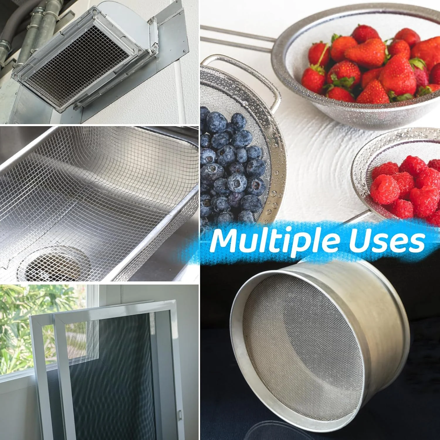 High Quality 500 Micron Metal 304 316 316l Stainless Steel Woven Steel Wire Mesh Roll Air Vent Filter Meshes