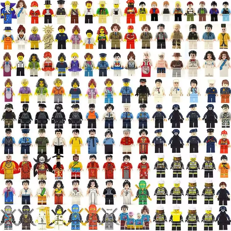 Random Mini Building Blocks Le Animation Diy Mini Cartoon Character Building Blocks