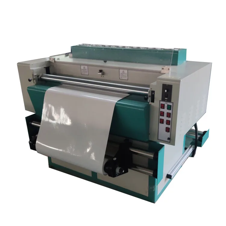 automatic roll to roll uv coating machine with foot box