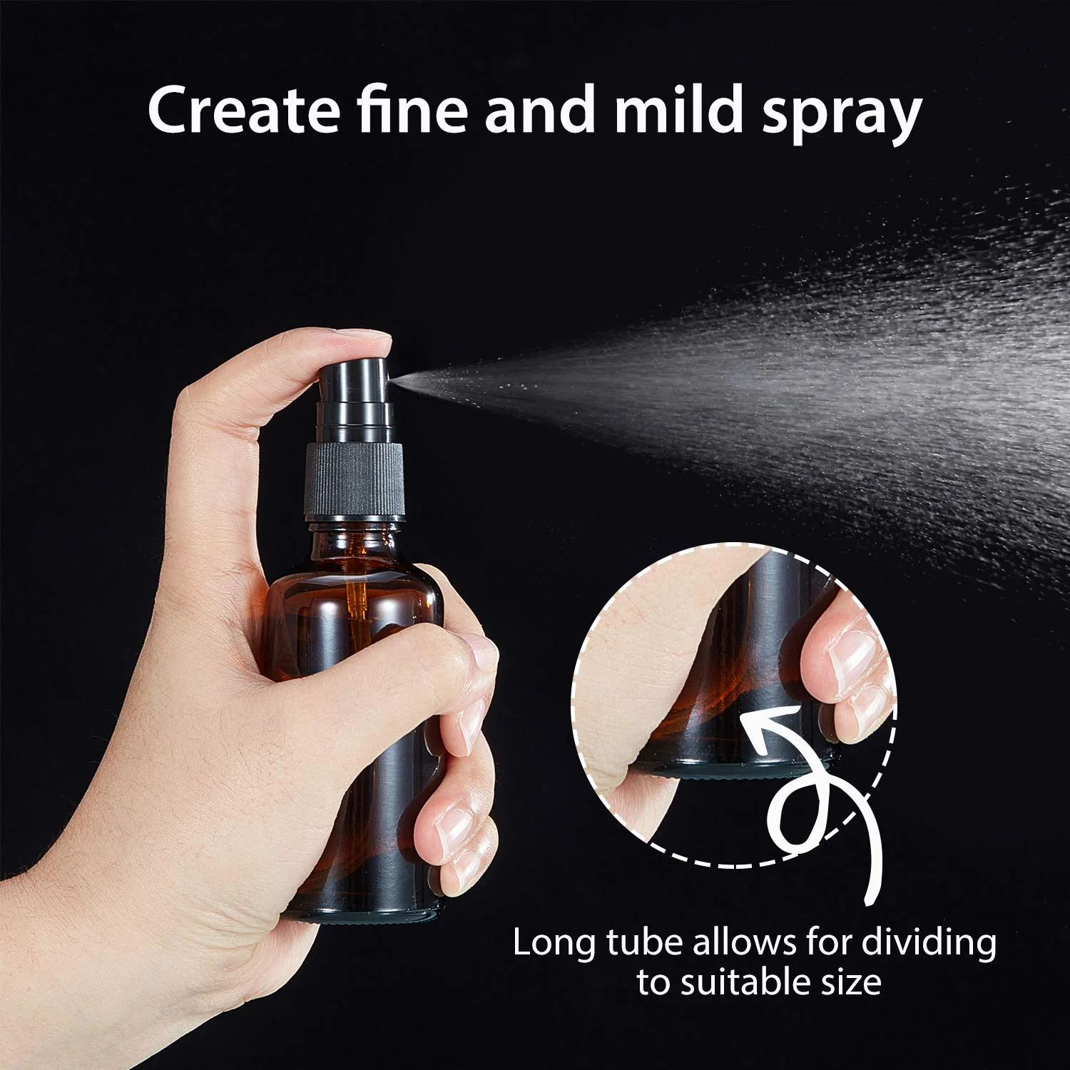 Customized white black sprayer liquid mist sprayer nozzle spray head fine mist spray pump high viscosity sprayer