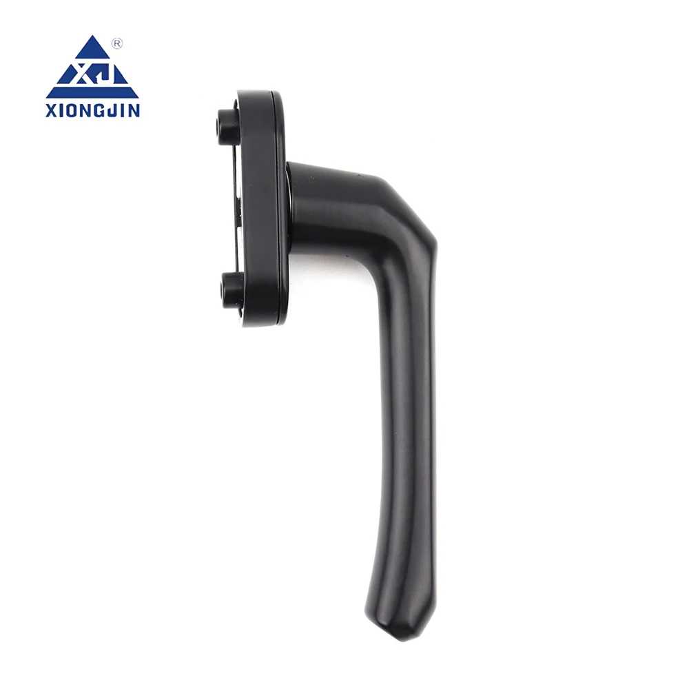 Sleek rotating handle design black two point lock handle Door window accessories