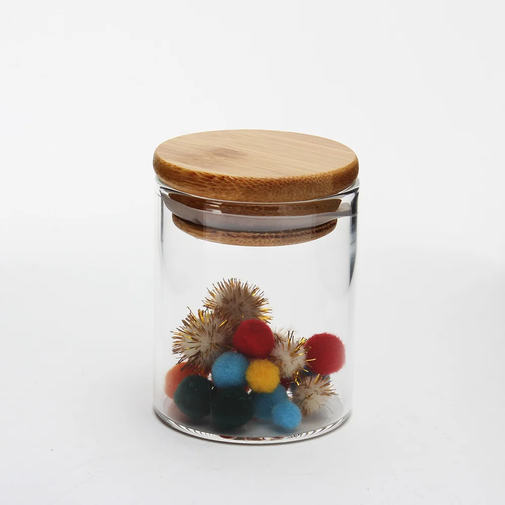 Custom Large Country Style Kitchen Food Spice High Borosilicate Glass Container Storage Jars With Lids Eco-friendly