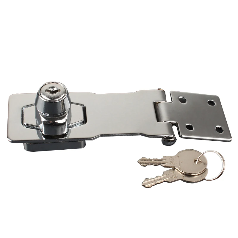 Advanced 3 inches Zinc safety lock furniture student cabinet hasp lock and staple lock