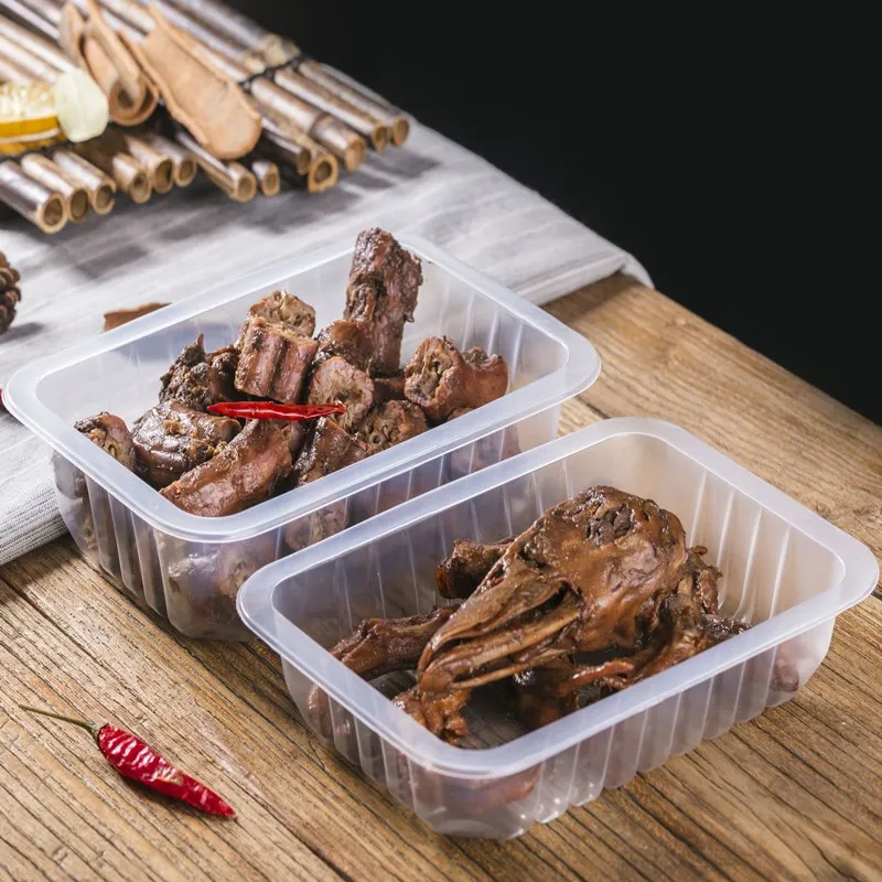 Chinese factory wholesale disposable plastic food box lunch container with lid